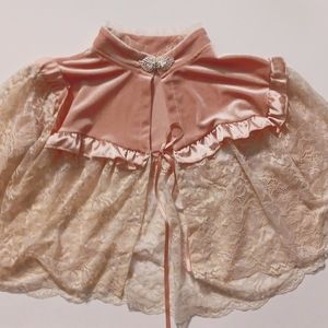 Victorian dusty rose cape